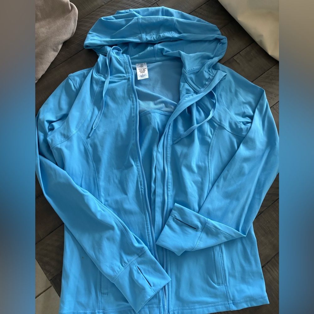 Women's Blue Hooded Jacket